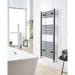 22mm Straight Towel Rail - Textured Grey
